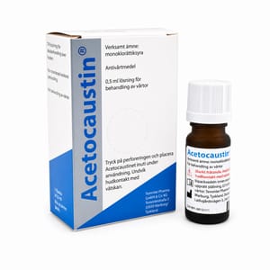 Acetocaustin, vortemiddel - 0,5 ml - Stærk vortebehandling