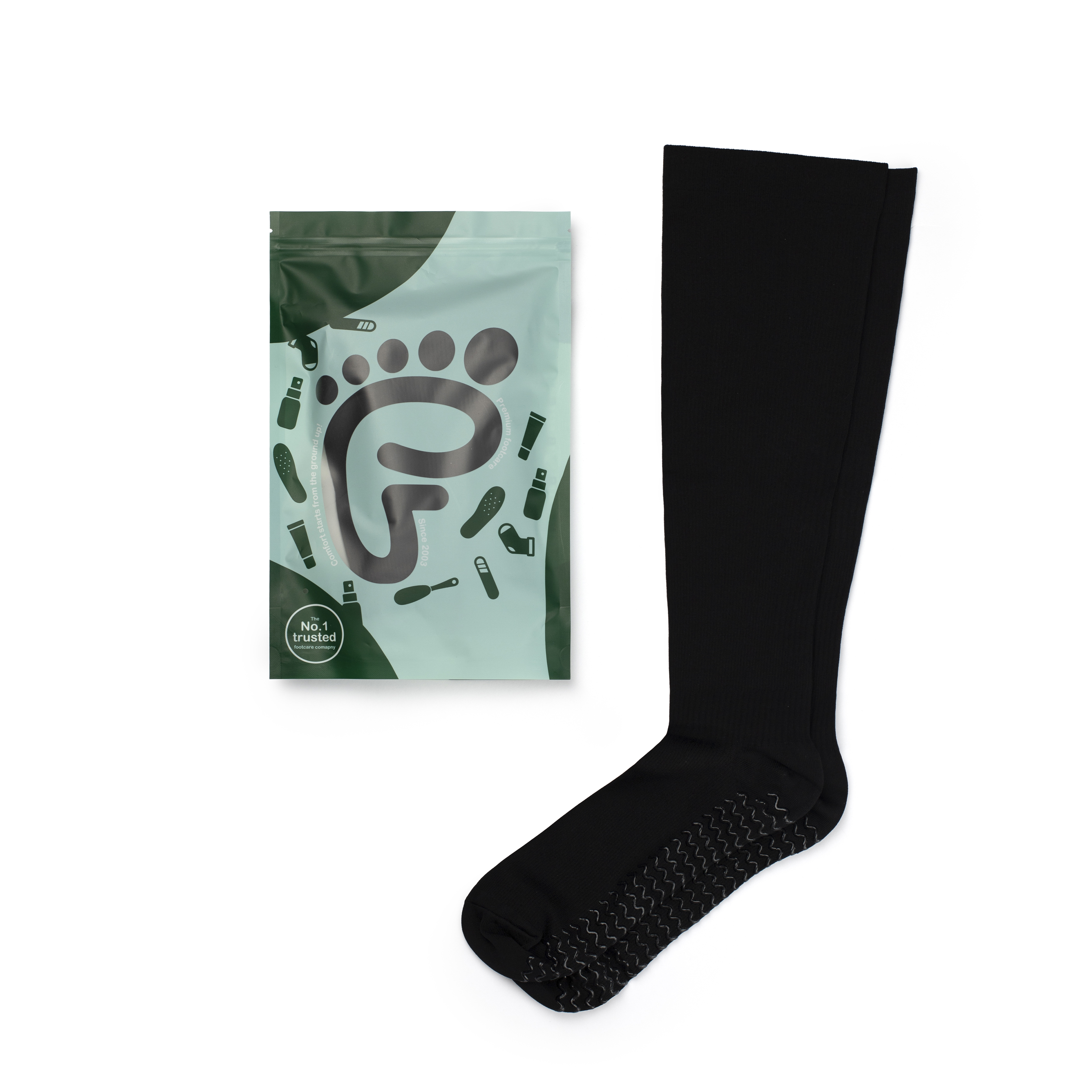 Anti-slip kompressionsstrømper (Medium, EU: 41-45)