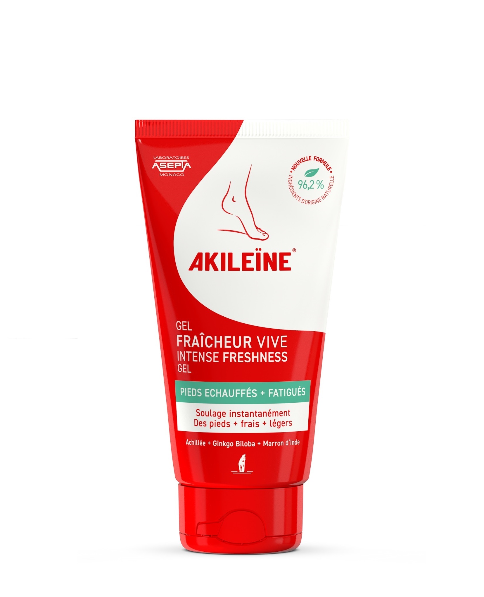 Akileine Freshness Gel - 75 ml - Til trætte og varme fødder