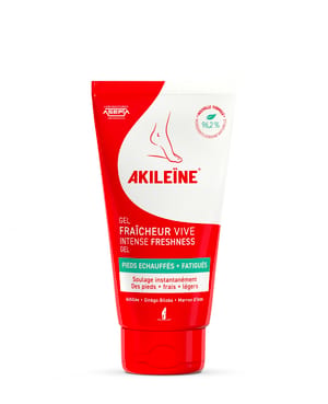 Akileine Freshness Gel - 75 ml - Til trætte og varme fødder