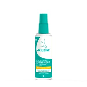 Akileine Green Deo Foot Spray - 100 ml - Til svedige fødder
