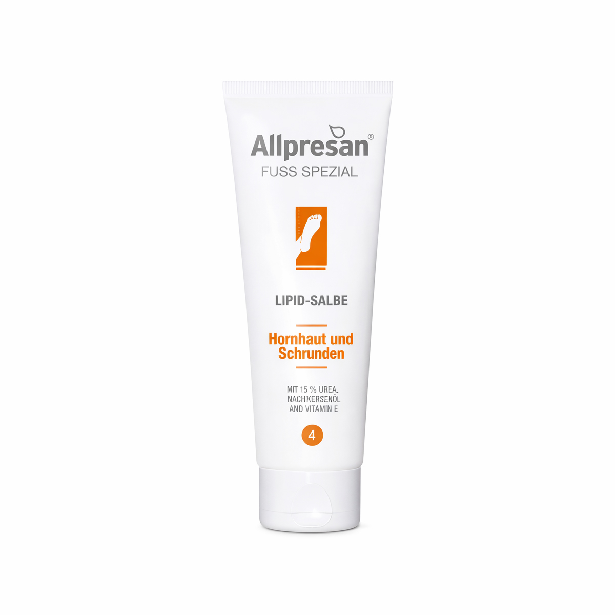 Allpresan (4) Pedicare fodsalve - 125 ml - Creme til tør hud og sprukne hæle