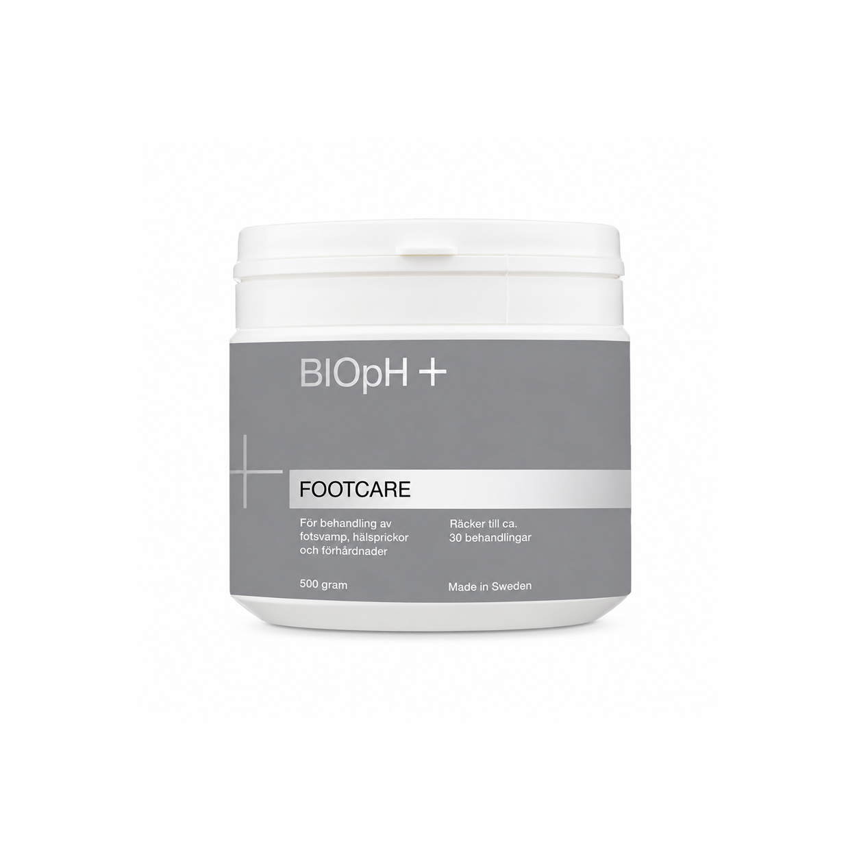 BIOpH+ fodpleje - 500 g - Medicinsk fodbad til fodsvamp og hård hud
