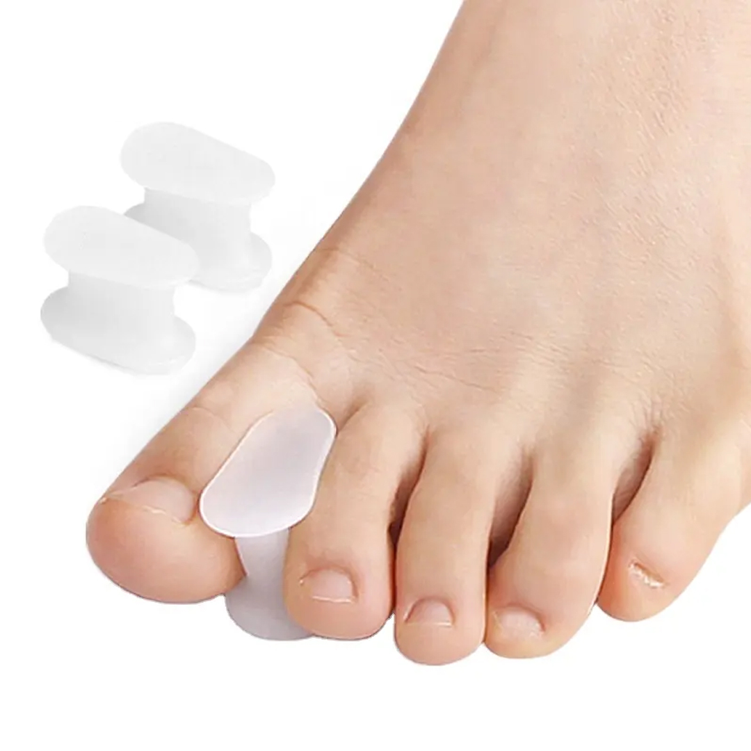 Tåspreder til hallux valgus - 2 stk. - Adskiller tæerne for at reducere smerte - Medium (Skostorlek: 38-42)